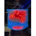 Original Porcelain Mobilgas Shield Sign w/Neon  52 IN W x 54 IN H 